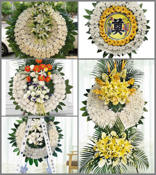 安徽阜阳市阜南县许堂乡陈坡村花圈速递